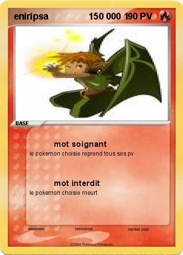 Pokemon eniripsa                150 000 1