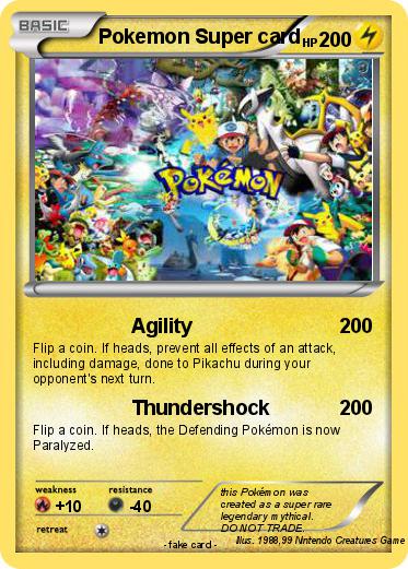 Pokemon Pokemon Super card
