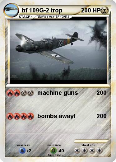 Pokemon bf 109G-2 trop