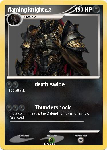 Pokemon flaming knight