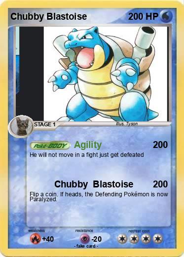 Pokemon Chubby Blastoise