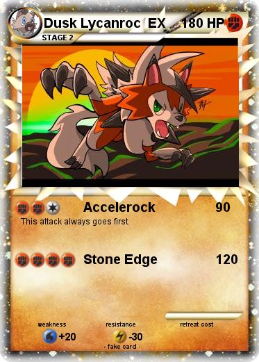Pokemon Dusk Lycanroc  EX