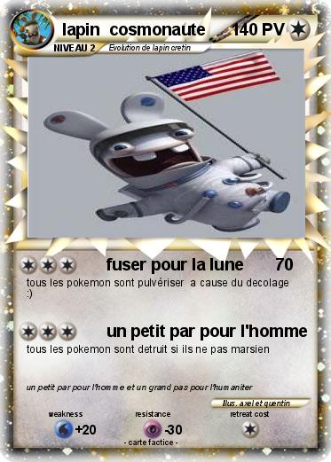 Pokemon lapin  cosmonaute