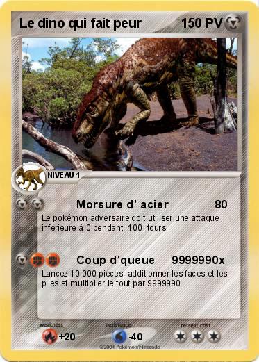 Pokemon Le dino qui fait peur