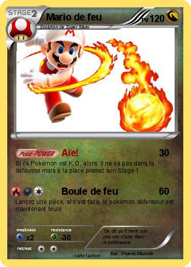 Pokemon Mario de feu