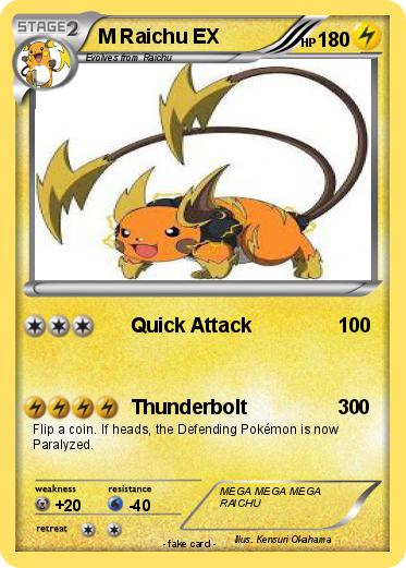 Pokemon M Raichu EX