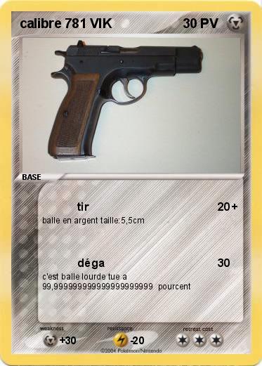 Pokemon calibre 781 VIK