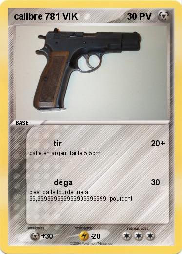 Pokemon calibre 781 VIK