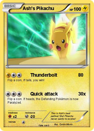 Pokemon Ash's Pikachu