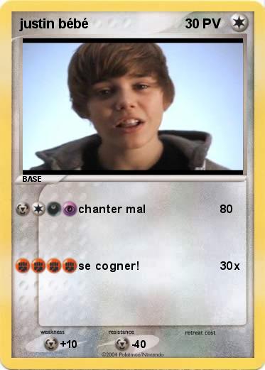 Pokemon justin bébé