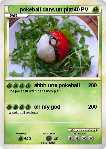 Pokemon pokeball dans un plat