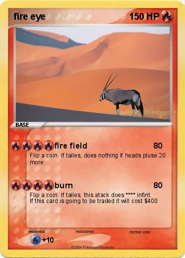 Pokemon fire eye