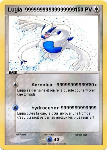 Pokemon Lugia  99999999999999999     