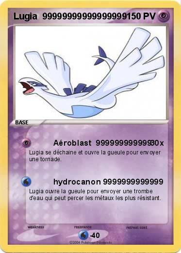 Pokemon Lugia  99999999999999999     