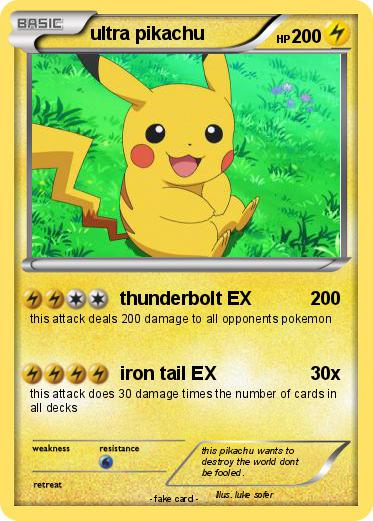 Pokemon ultra pikachu