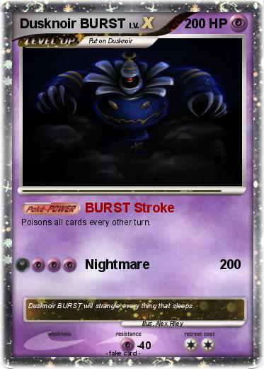 Pokemon Dusknoir BURST
