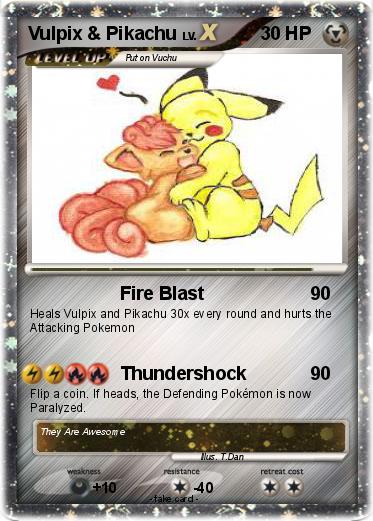 Pokemon Vulpix & Pikachu