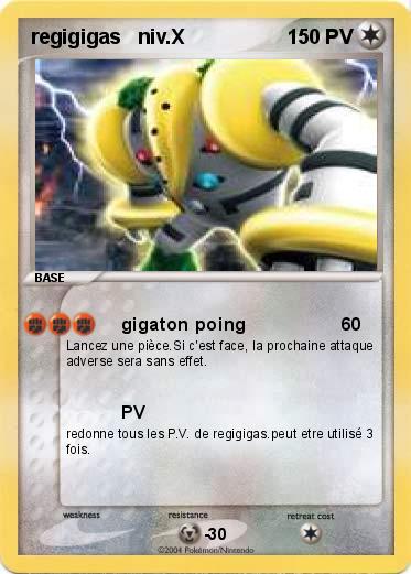Pokemon regigigas   niv.X