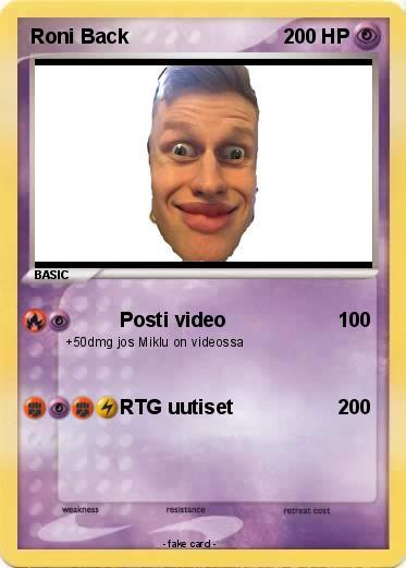 Pokemon Roni Back