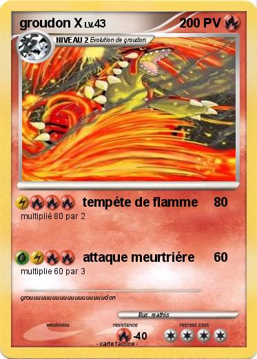 Pokemon groudon X