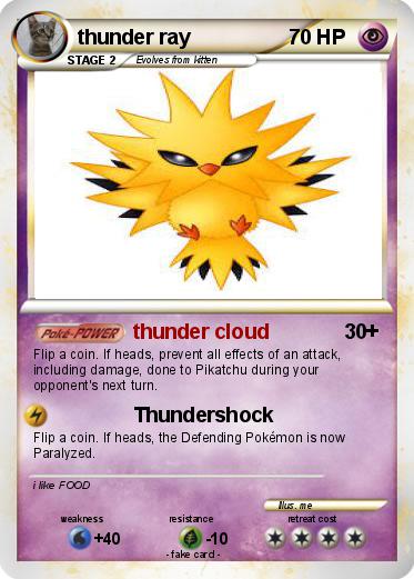 Pokemon thunder ray