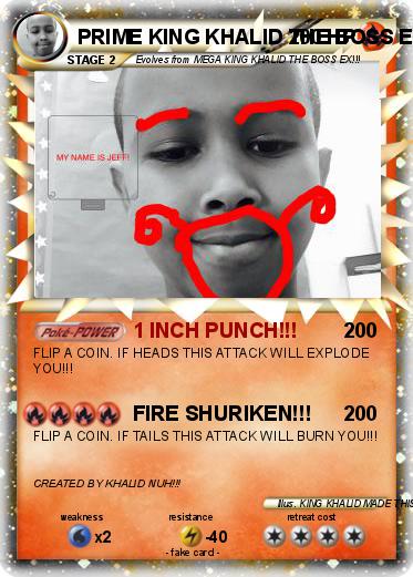Pokemon PRIME KING KHALID THE BOSS EX!!!