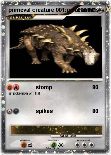 Pokemon primeval creature 001:polacanthus