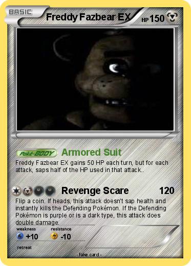 Pokemon Freddy Fazbear EX
