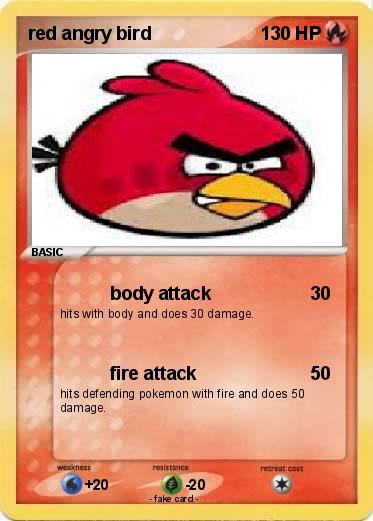 Pokemon red angry bird