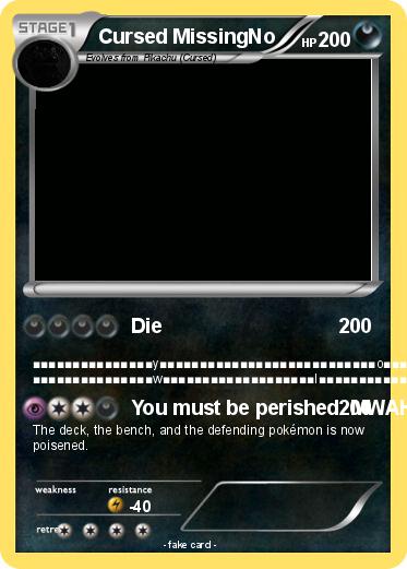 Pokemon Cursed MissingNo