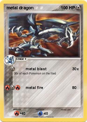 Pokemon metal dragon