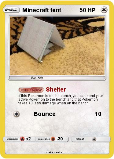 Pokemon Minecraft tent