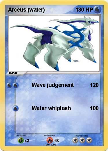 Pokemon Arceus (water)