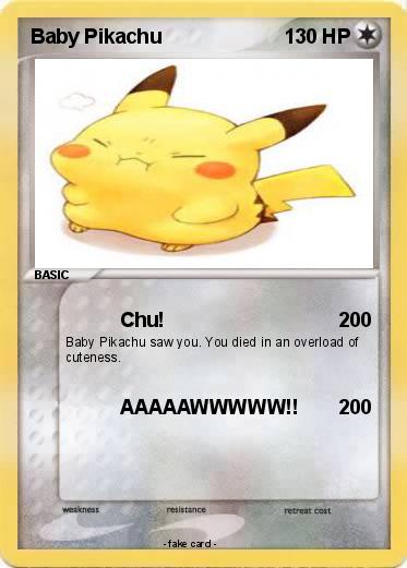 Pokemon Baby Pikachu