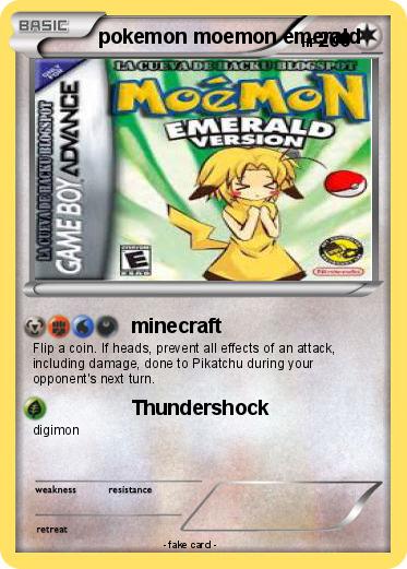Pokemon pokemon moemon emerald