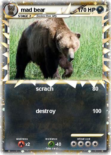 Pokemon mad bear