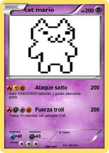 Pokemon cat mario