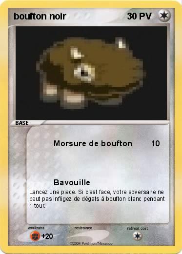 Pokemon boufton noir