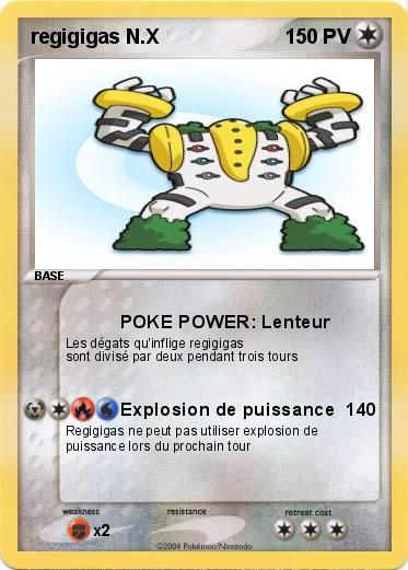 Pokemon regigigas N.X