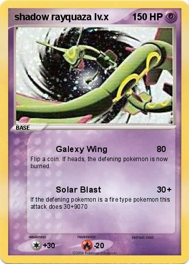 Pokemon shadow rayquaza lv.x