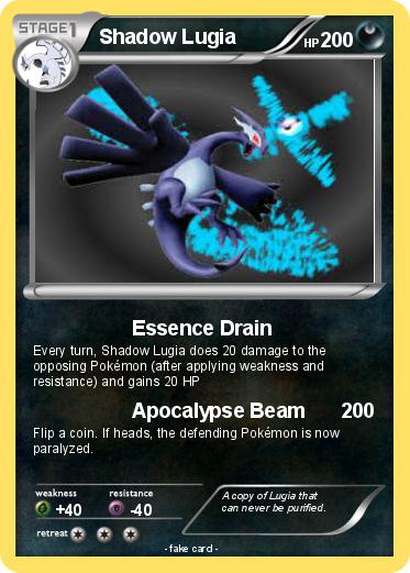 Pokemon Shadow Lugia