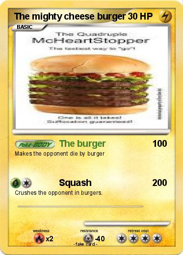 Pokemon The mighty cheese burger