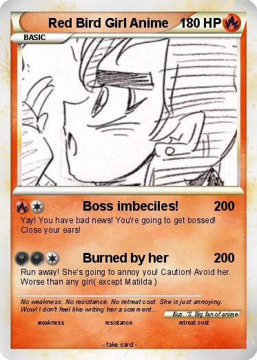 Pokemon Red Bird Girl Anime