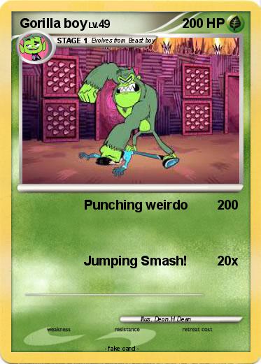 Pokemon Gorilla boy