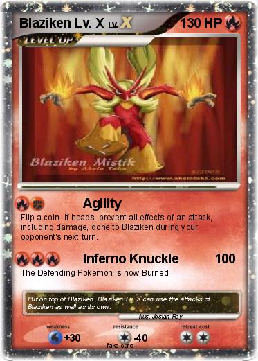 Pokemon Blaziken Lv. X