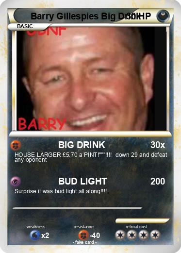 Pokemon Barry Gillespies Big Drink