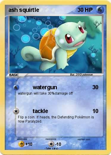Pokemon ash squirtle