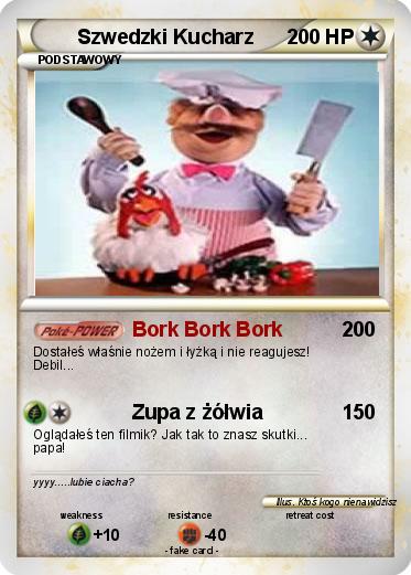 Pokemon Szwedzki Kucharz
