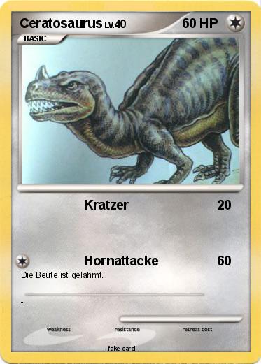 Pokemon Ceratosaurus
