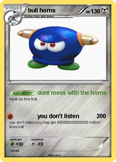 Pokemon bull horns